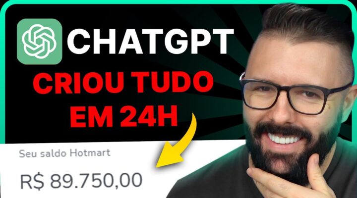 24 HORAS com CHATGPT criei um NEGÓCIO ONLINE INCRÍVEL! NÃO ACREDITEI ATÉ VER O RESULTADO!