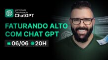 🔴 Master Class Chat GPT – Super Aula Ao Vivo Te Mostrando Como Faturar Alto Usando o Chat GPT